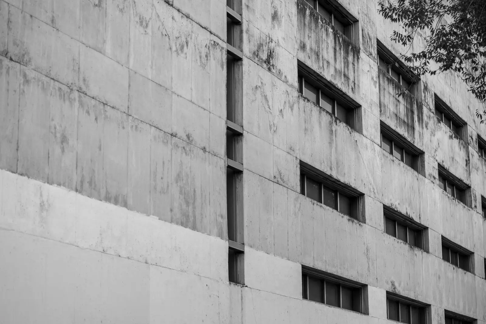Concrete pavilion exterior