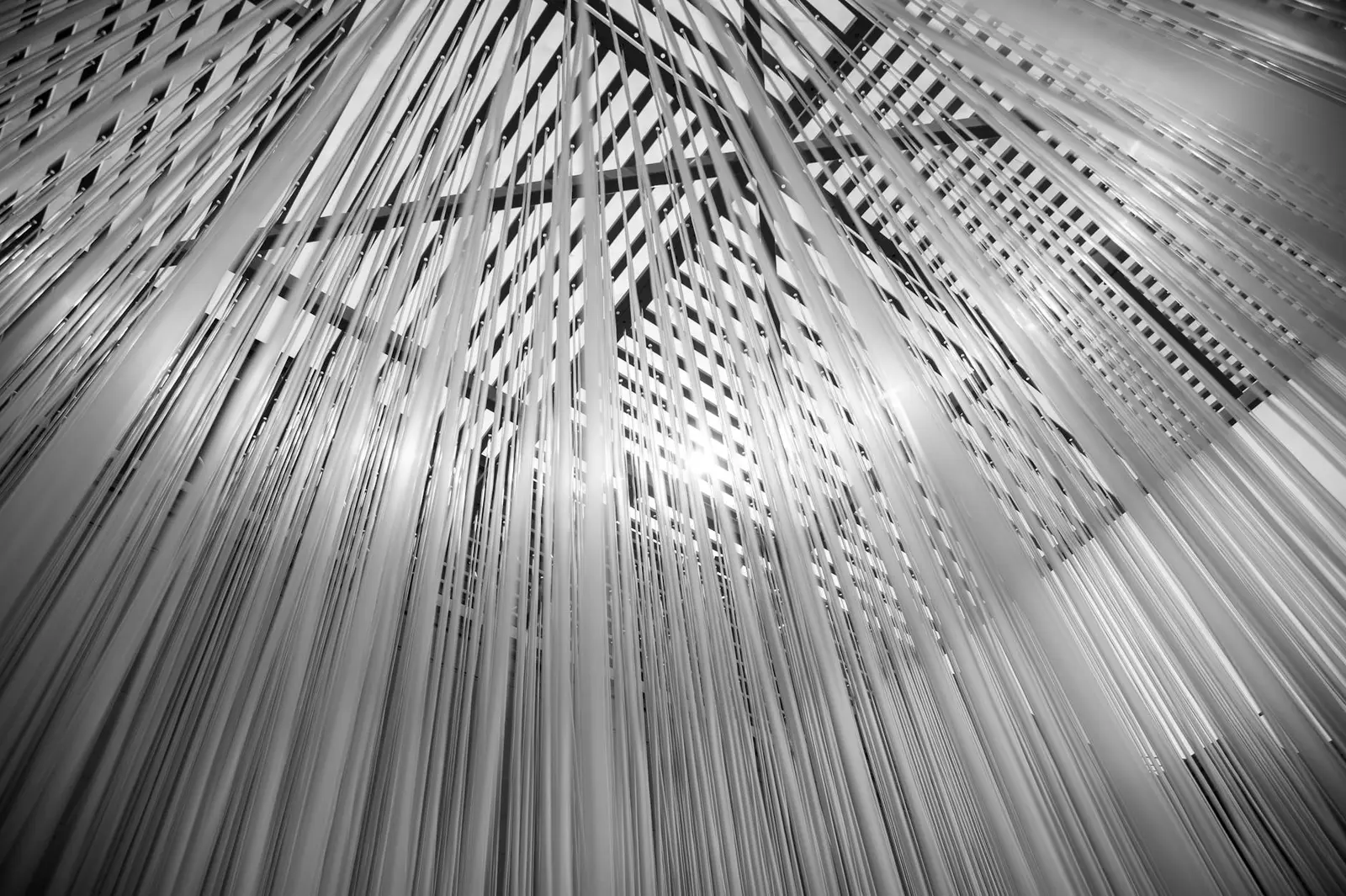 Abstract sculptural artwork in gallery setting