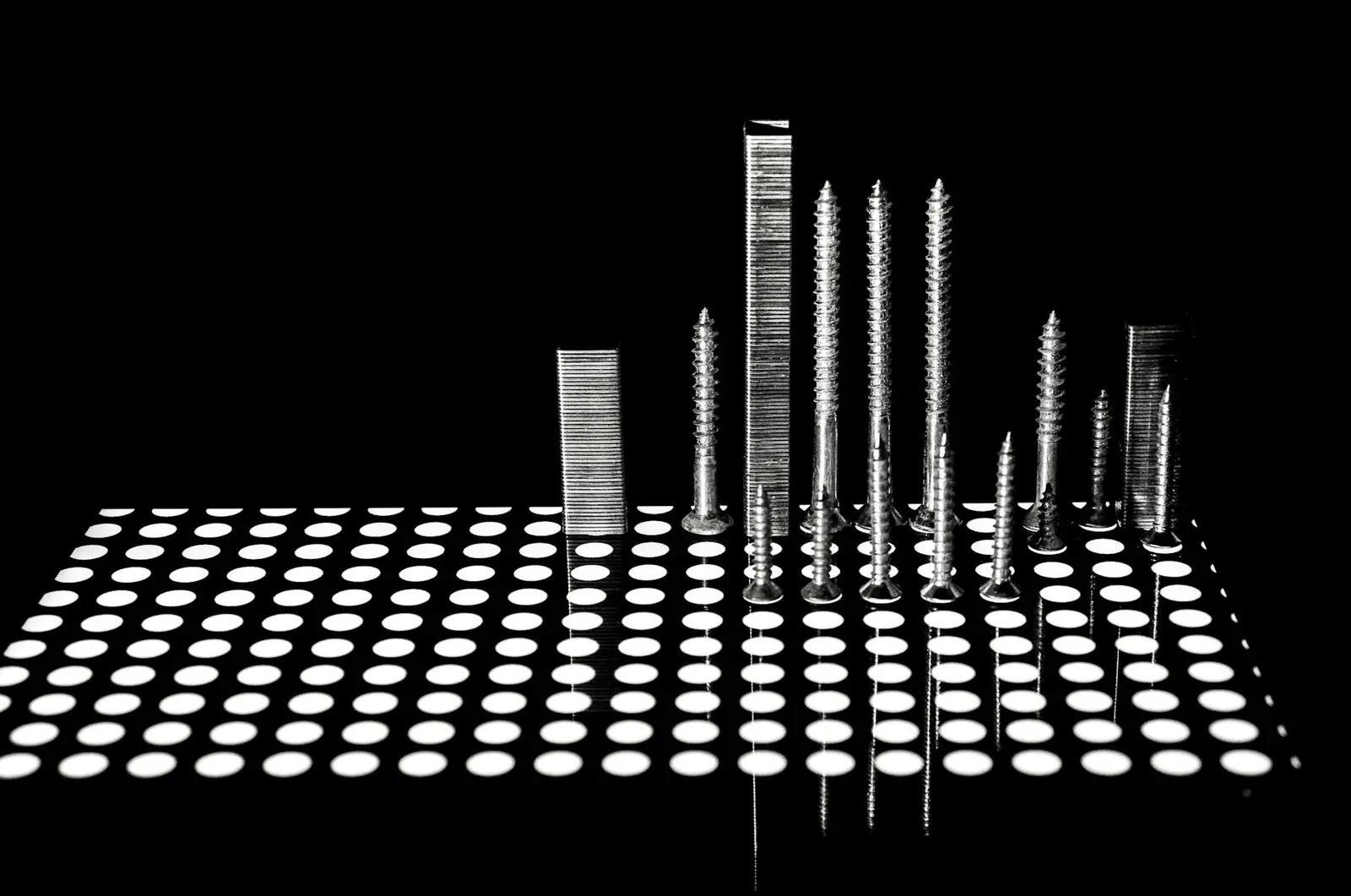 Close up of modernist industrial design object